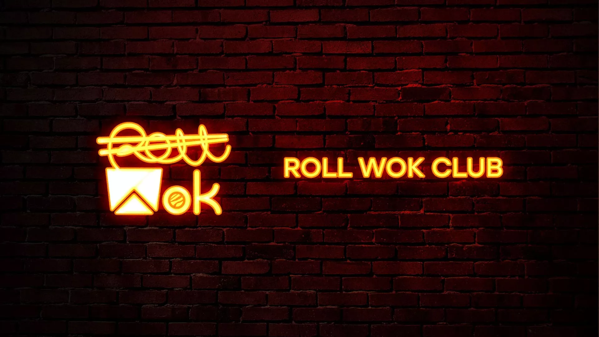 Разработка интерьерной вывески суши-бара «Roll Wok Club» в Камышине