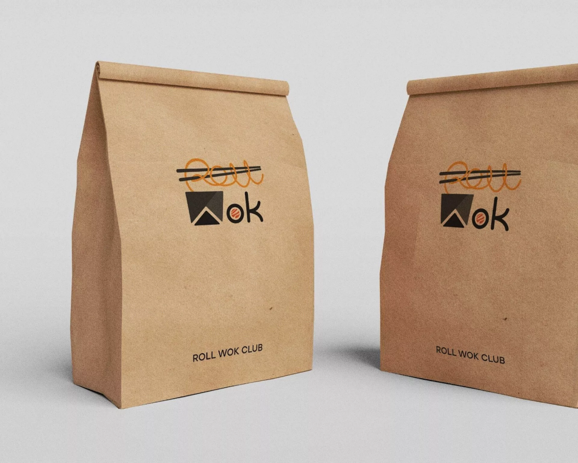 Создание дизайна упаковки суши-бара «Roll Wok Club» в Камышине